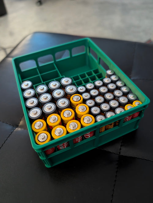 Draw Battery Organizer Case for 54 AA/AAA 9v Batteries UK